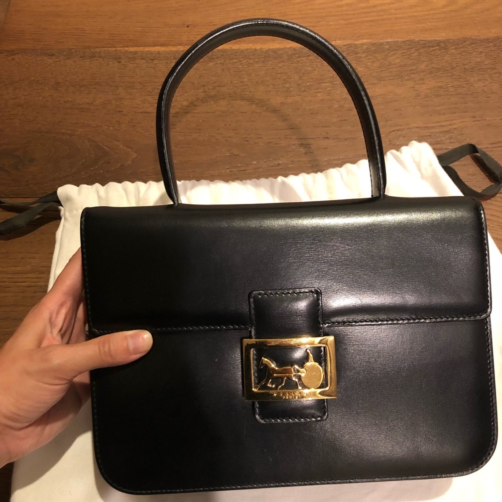 SOLD! celine vintage carriage buckle handbag